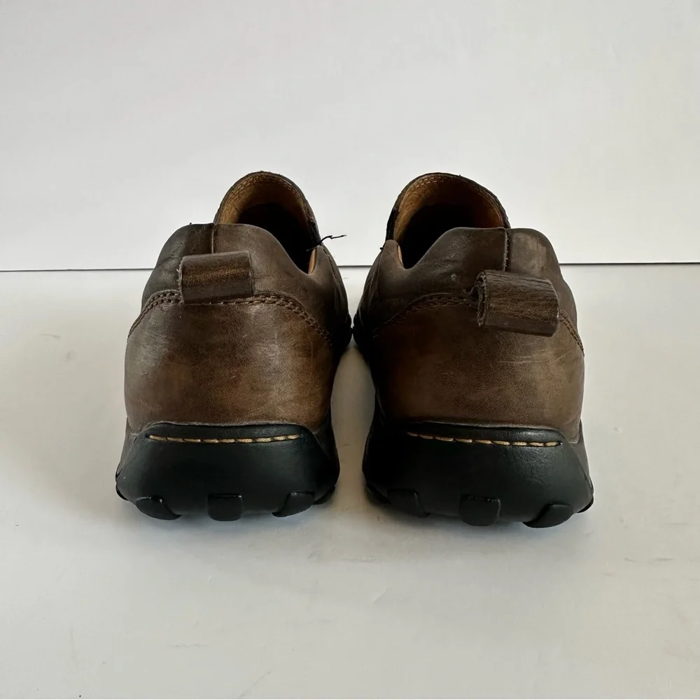 Born Mens Brown Leather Loafer Slip On Shoes Size‎ 9 Casual Comfort